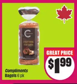Chalo FreshCo Compliments Bagels 6 pk offer