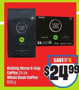 Chalo FreshCo Kicking Horse K-Cup Coffee 24 pk Whole Bean Coffee 850 g offer