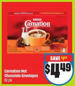Chalo FreshCo Carnation Hot Chocolate Envelopes 10 pk offer