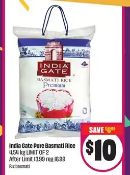 Chalo FreshCo India Gate Pure Basmati Rice $4.54 kg offer