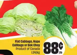 Chalo FreshCo Flat Cabbage, Napa Cabbage or Bok Choy Product of Canada Mid-Autumn offer