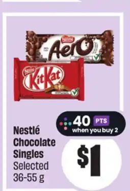 Chalo FreshCo Nestlé Chocolate Singles Selected 36-55 g offer