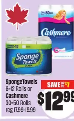 Chalo FreshCo SpongeTowels 6 = 12 Rolls or Cashmere 30 = 50 Rolls offer