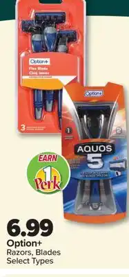 PharmaChoice Option+ Razors, Blades offer