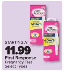 PharmaChoice First Response Pregnancy Test offer