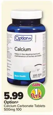 PharmaChoice Option+ Calcium Carbonate Tablets offer