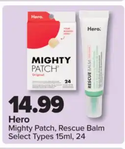 PharmaChoice Hero Mighty Patch, Rescue Balm offer