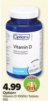 PharmaChoice Option+ Vitamin D 1000IU Tablets offer