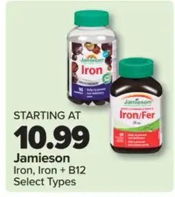 PharmaChoice Jamieson Iron, Iron + B12 offer