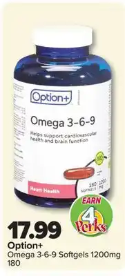 PharmaChoice Option+ Omega 3-6-9 Softgels offer