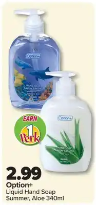 PharmaChoice Option+ Liquid Hand Soap offer