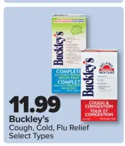 PharmaChoice Buckley's Cough, Cold, Flu Relief offer