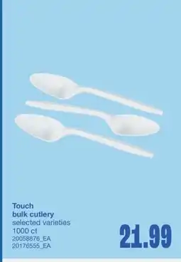 Wholesale Club TOUCH BULK CUTLERY 1000 ct offer