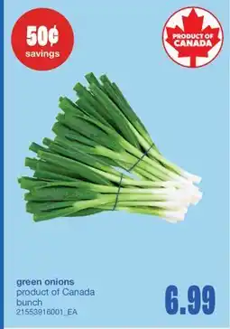 Wholesale Club GREEN ONIONS, bunch offer