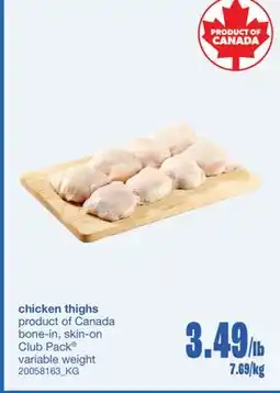 Wholesale Club CHICKEN THIGHS offer