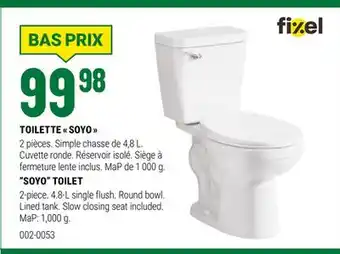 BMR TOILETTE SOYO offer