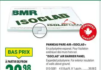 BMR PANNEAU PARE-AIR  ISOCLAD  offer