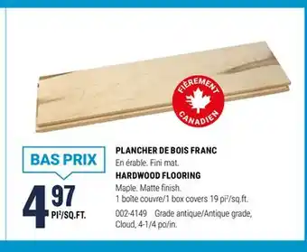 BMR PLANCHER DE BOIS FRANC offer