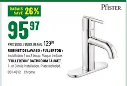 BMR ROBINET DE LAVABO  FULLERTON  offer