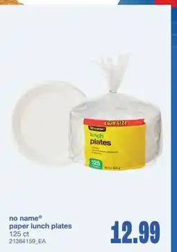Wholesale Club PAPER LUNCH PLATES, 125 ct offer