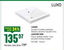 BMR LAVABO offer
