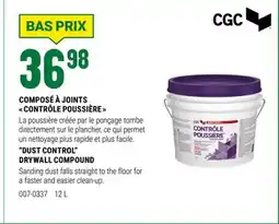 BMR COMPOSÉ À JOINTS  CONTRÔLE POUSSIÈRE  offer