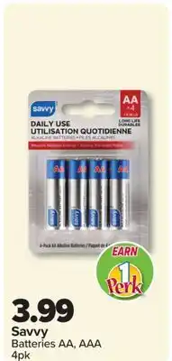 PharmaChoice Savvy Batteries AA, AAA offer
