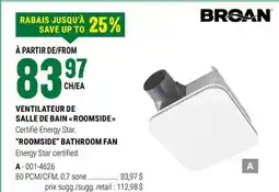 BMR VENTILATEUR DE SALLE DE BAIN  ROOMSIDE  offer