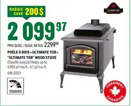 BMR POÊLE À BOIS  ULTIMATE TOR  offer