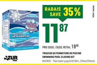BMR TROUSSE DE FERMETURE DE PISCINE offer