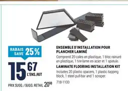 BMR ENSEMBLE D'INSTALLATION POUR PLANCHER LAMINÉ offer