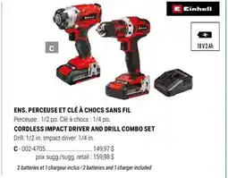 BMR ENS. PERCEUSE ET CLÉ À CHOCS SANS FIL offer