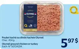 Walmart Olymel ground chicken or turkey offer