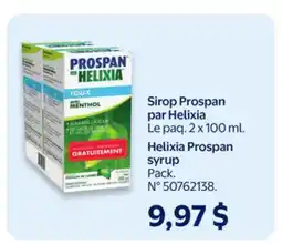Walmart Helixia Prospan syrup offer