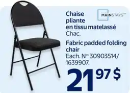 Walmart Fabric padded folding chair offer