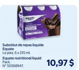 Walmart Equate nutritional liquid offer