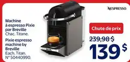 Walmart Pixie espresso machine by Breville offer