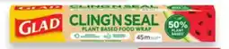 Walmart Glad Cling 'N Seal 45 m food wrap offer