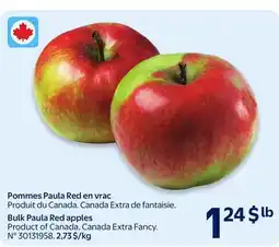 Walmart Bulk Paula Red apples offer