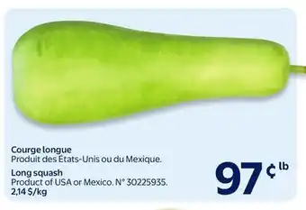 Walmart Courge longue offer