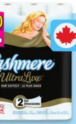 Walmart paq. de 20 = 60 rouleaux de 198 feuilles de papier hygiénique UltraLuxe de Cashmere offer