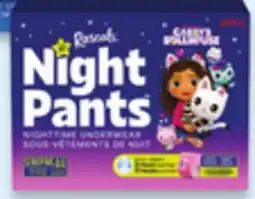 Walmart Sous-vêtements de nuit Night Pants de Rascals pour filles ou garçons offer