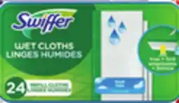 Walmart Recharge de plumeaux, coussins nettoyants WetJet ou linges humides ou secs de Swiffer offer