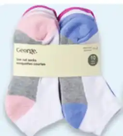 Walmart Paq. de 10 paires de socquettes pour enfants offer