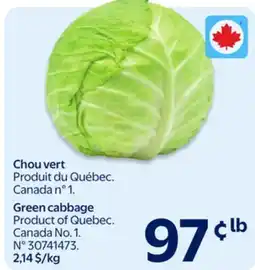 Walmart Chou vert offer