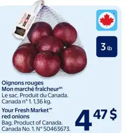 Walmart Oignons rouges Mon marché fraîcheur offer
