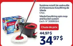 Walmart Système rotatif de vadrouille et d'essoreuse EasyWring de Vileda offer