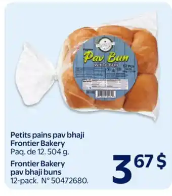 Walmart Petits pains pav bhaji Frontier Bakery offer