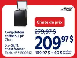 Walmart Congélateur coffre 3.5 pi² offer