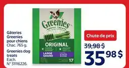 Walmart Gâteries Greenies pour chiens offer